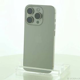 〔中古品〕 iPhone15 Pro 128GB ナチュラルチタニウム MTU93J／A SIMフリー【305】
