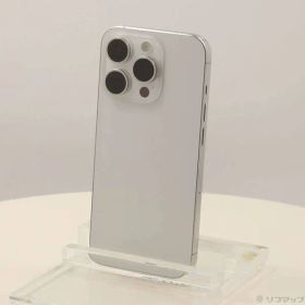 〔中古品〕 iPhone15 Pro 128GB ホワイトチタニウム MTU83J／A SIMフリー【262】