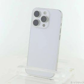〔中古品〕 iPhone15 Pro 128GB ホワイトチタニウム MTU83J／A SIMフリー【348】