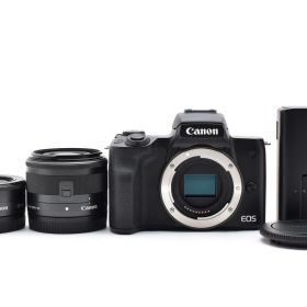 ■美品■ CANON EOS Kiss M2 ダブルレンズキット ブラック