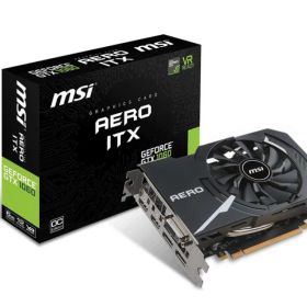 【中古】MSI ショート基盤採用 グラフィックスカード GEFORCE GTX 1060 AERO ITX 6G OC