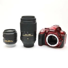 【中古】 《並品》 Nikon D5300 ダブルズームキット レッド [ デジタルカメラ ]