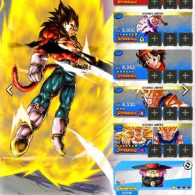 期間限定半額セール中‼️最強環境アカ、ご飯赤2凸、ベジータ4赤1 | ドラゴンボールレジェンズのアカウントデータ、RMTの販売・買取一覧