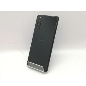 【中古】SONY au 【SIMロック解除済み】 Xperia 10 II ブラック 4GB 64GB SOV43【宇田川】保証期間1ヶ月【ランクB】