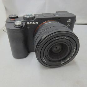 【12/19(金)20時〜全品ポイント10倍！要エントリー！】ソニー SONY ミラーレスカメラ ブラック α7C ズームレンズキット ILCE-7CL 【中古】