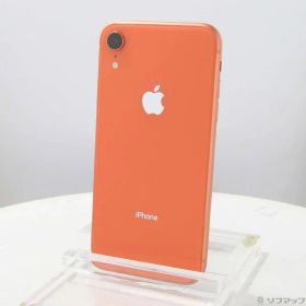〔中古品〕 iPhoneXR 128GB コーラル MT0T2J／A SIMフリー【348】