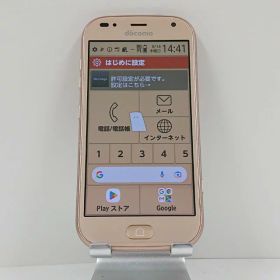 らくらくスマートフォン me F-01L ドコモ ゴールド 送料無料 本体 c13926 【中古】