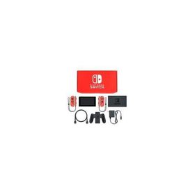 中古ニンテンドースイッチハード Nintendo Switch本体 カラーカスタマイズ /Joy-Con(L/R)ネオンレッド/Joy-Conストラップ：