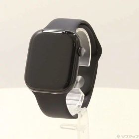 【中古】Apple(アップル) Apple Watch Series 10 GPS 46mm ジェットブラックアルミニウムケース ブラックスポーツバンド 【368-ud】