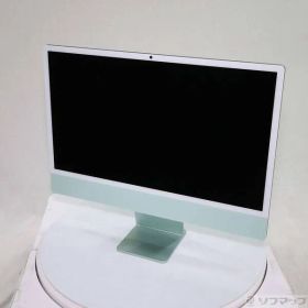 〔中古品〕 iMac 24-inch Late-2024 MWUY3J／A Apple M4 10コアCPU_10コアGPU 16GB SSD256GB グリーン 〔macOS v15.7.3〕【258】