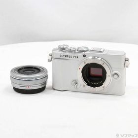 〔中古〕OLYMPUS(オリンパス) OLYMPUS PEN E-P7 14-42mm EZレンズキット ホワイト〔276-ud〕