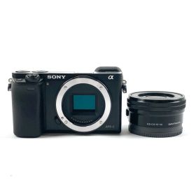 ソニー SONY α6000 パワーズームレンズキット ILCE-6000L B ブラック デジタル ミラーレス 一眼カメラ 【中古】