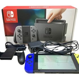 ■◎Nintendo Switch 本体 HAC-001 Joy-Con ネオンブルー ネオンイエロー 動作確認済 ドックなし 小傷あり 任天堂 スイッチ