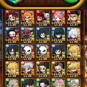 ✨鬼滅の刃コラボガチャ全種コンプリート✨パーティーインフィニティ所持+虹結晶3400所持 即購入✅ | ポコダン(ポコロンダンジョンズ)のアカウントデータ、RMTの販売・買取一覧