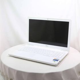 〔中古〕FUJITSU(富士通） 格安安心パソコン LIFEBOOK AH50／C2 FMVA50C2WP プレミアムホワイト 〔Windows 10〕〔348-ud〕