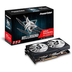 〔中古〕POWERCOLOR Hellhound AMD Radeon RX 6650 XT 8GB GDDR6 AXRX 6650 XT 8GBD6-3DHL／OC〔344-ud〕