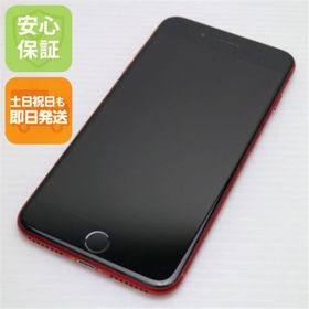 アイフォーン(iPhone)の超美品 SIMフリー iPhone8 PLUS 64GB レッド 白ロム M444(スマートフォン本体)
