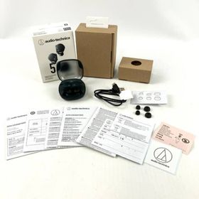 オーディオテクニカ(audio-technica)の美品 オーディオテクニカ ワイヤレスイヤホン ATH-CKS50TW2 ブラック(ヘッドフォン/イヤフォン)