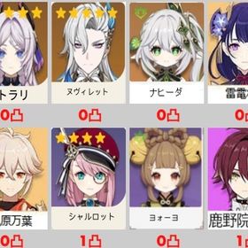 5×5 Asia サーバ シトラリ+ヌヴィレット+雷電將軍+ナヒーダ+楓原万葉 | 原神のアカウントデータ、RMTの販売・買取一覧