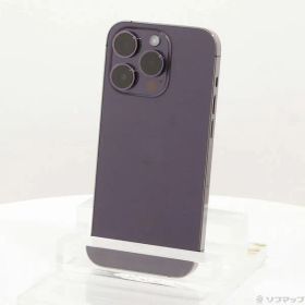 〔中古品〕 iPhone14 Pro 128GB ディープパープル MQ0F3J／A SIMフリー【348】