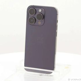 〔中古品〕 iPhone14 Pro 128GB ディープパープル MQ0F3J／A SIMフリー【348】