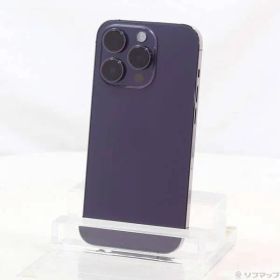 〔中古品〕 iPhone14 Pro 128GB ディープパープル MQ0F3J／A SIMフリー【377】