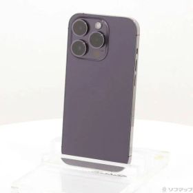 〔中古品〕 iPhone14 Pro 128GB ディープパープル MQ0F3J／A SIMフリー【262】