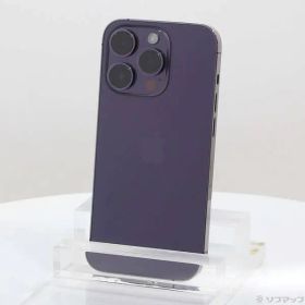 〔中古品〕 iPhone14 Pro 256GB ディープパープル MQ1E3J／A SIMフリー【297】