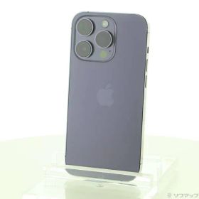 〔中古品〕 iPhone14 Pro 256GB ディープパープル MQ1E3J／A SIMフリー【258】