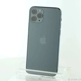 〔中古品〕 iPhone11 Pro 64GB ミッドナイトグリーン MWC62J／A SIMフリー【258】