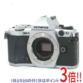【エントリーで5倍！11/20 20:00〜11/27 01：59まで！】【中古】OLYMPUS 一眼レフ OM-D E-M5 Mark II ボディ シルバー モードダイヤルなし