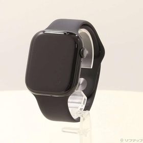 〔中古〕Apple(アップル) Apple Watch Series 10 GPS 46mm ジェットブラックアルミニウムケース ブラックスポーツバンド〔368-ud〕