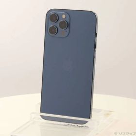 〔中古品〕 iPhone12 Pro Max 128GB パシフィックブルー MGCX3J／A SIMフリー【349】