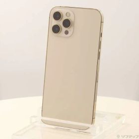 〔中古品〕 iPhone12 Pro Max 256GB ゴールド MGD13J／A SIMフリー【348】