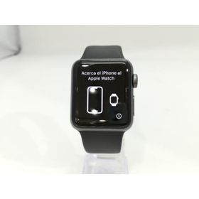 【中古】Apple Apple Watch Series3 38mm GPS スペースグレイアルミニウム/ブラックスポーツバンド MTF02J/A【浜松駅前】保証期間１ヶ月【ランクB】