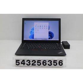 ノートパソコン Lenovo ThinkPad X280 Core i5 8250U 1.6GHz/8GB/256GB(SSD)/12.5W/FHD(1920x1080)/Win11 キー文字消えあり