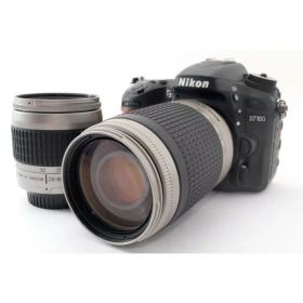 【中古】ニコン Nikon D7100 標準&超望遠ダブルズームセット 美品 ストラップ付き