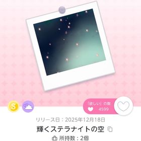 輝くステラナイトの空 | ポケコロツイン(ポケツイ)のアカウントデータ、RMTの販売・買取一覧