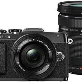 【中古】OLYMPUS PEN E-PL7 EZダブルズームキット ブラック ミラーレス一眼 E-PL7 EZ DZKIT BLK