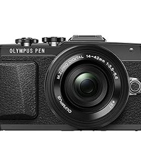 【中古】(非常に良い)OLYMPUS PEN Lite E-PL7 14-42mm EZレンズキット ブラック ミラーレス一眼 E-PL7 EZ LKIT BLK