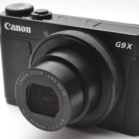 【中古】【1ヶ月保証】キヤノン Canon PowerShot G9 X Mark II ブラック 光学3倍ズーム PSG9XMARKIIBK SDカード付き