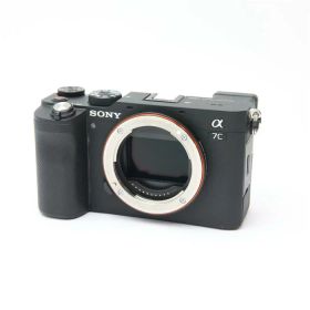 【中古】 《良品》 SONY α7C ボディ ILCE-7C ブラック 【ファインダーカバーSDスロットホットシューバネ操作スイッチブロック光学フィルター部品交換/各部点検済】 [ デジタルカメラ ]