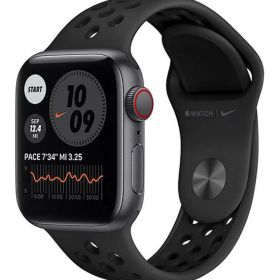 【中古】【安心保証】 SE 第1世代[40mm/セルラー]アルミ スペースグレイ Apple Watch Nike