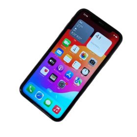 SIMロック解除済 Apple iPhone 11 128GB MWM52J/A au ○判定 パープル バッテリー最大容量72％ 【中古】 12509K383