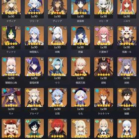 フリーナ完凸＆甘雨完凸＆雷電完凸＆千織完凸 星5キャラ36体 凸多数!! | 原神のアカウントデータ、RMTの販売・買取一覧
