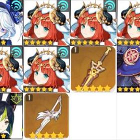 フリーナ/ニィロウ4凸/聖顕の鍵/モナ/ティナリ/風鷹剣 | 原神のアカウントデータ、RMTの販売・買取一覧