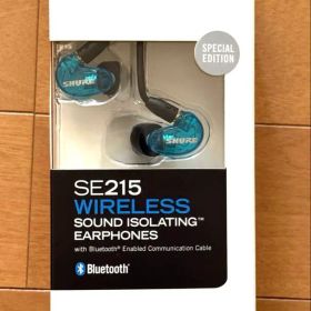【新品未使用】SHURE SE215 ワイヤレスイヤホン BT1 ブルー