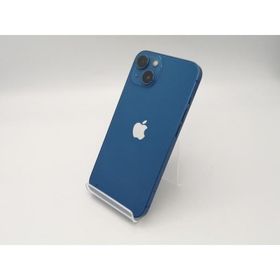 【中古】Apple SoftBank 【SIMフリー】 iPhone 13 256GB ブルー MLNM3J/A【広島】保証期間１ヶ月【ランクC】
