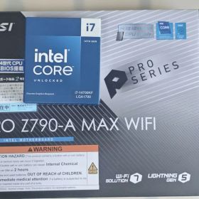 新品 i7-14700KF & 中古 PRO Z790-A MAX WIFI