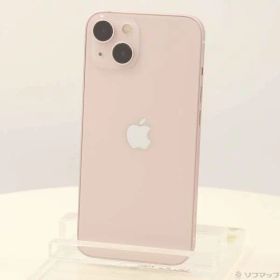 【中古】Apple(アップル) iPhone13 128GB ピンク MLNE3J／A SIMフリー 〔ネットワーク利用制限▲〕 【258-ud】